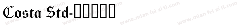 Costa Std字体转换